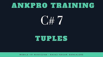 C# 7 Chapter 8 : Tuples feature in c# 7