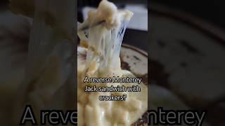 Monterey Jack acting as a sandwich for broken crackers #food #foodie #foodies #sandwich #cheese