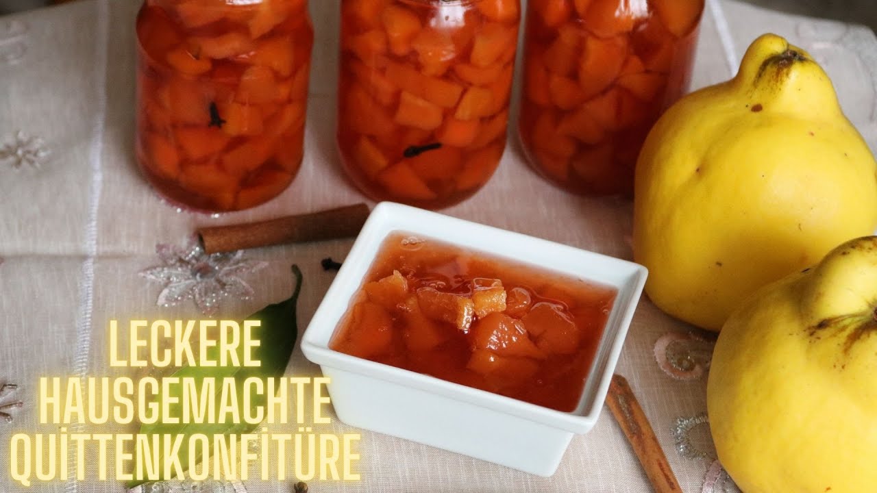 leckere hausgemachte Quittenkonfitüre - Quittenmarmelade Rezept sehr ...