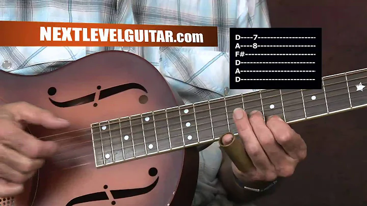 Son House inspired Mississippi Delta Acoustic BLUES Slide guitar lesson Pearline song style