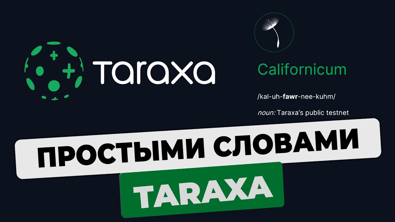 Простыми словами: Taraxa