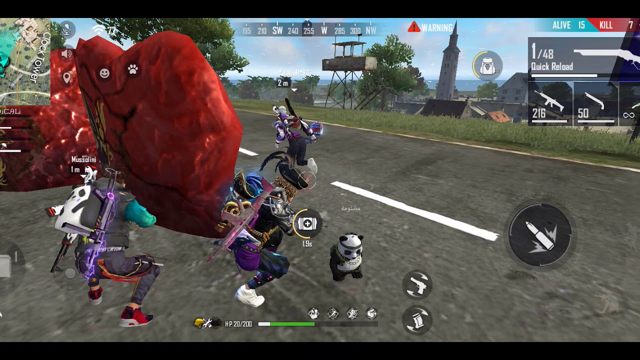 [Free fire] full gameplay 8 kill مع اغنية vipa Erkez hip hop - YouTube