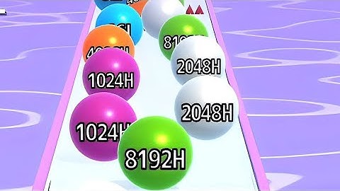 Ball Run 2048 New Update Gameplay Level 744