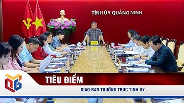 Giao ban Thường trực Tỉnh ủy