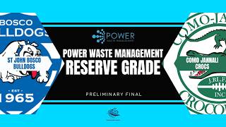 Power Waste Management Reserve Grade - St John Bosco v Como Jannali - Preliminary Final