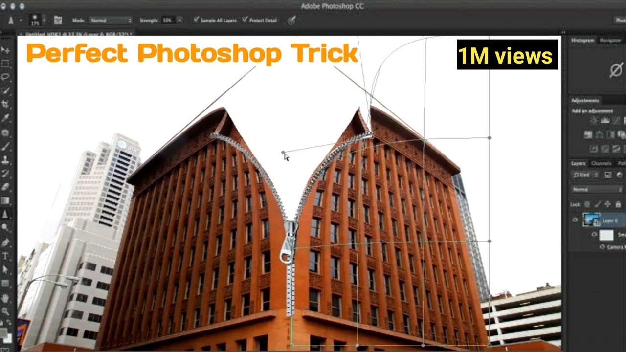 Photoshop Trick,  Zip Manipulation // photoshop tutorial for beginners by "Reaj4you"