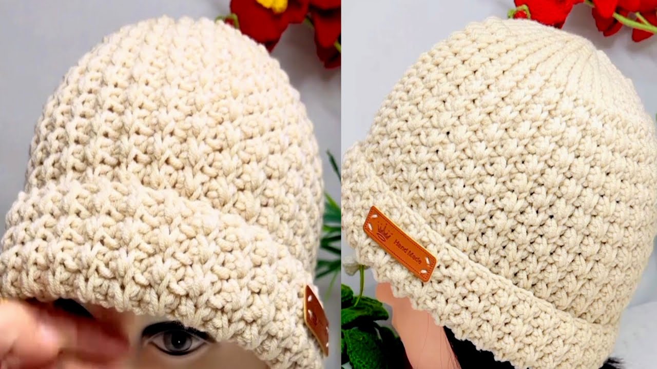Super Very Easy To Crochet a Beanie - Hat Complet 💯 Tutorial for Crochet Beginners 