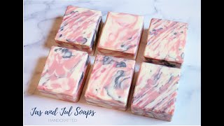Lovely Lady Marble Design Cold Process Soap Making | Jas and Jul Soaps