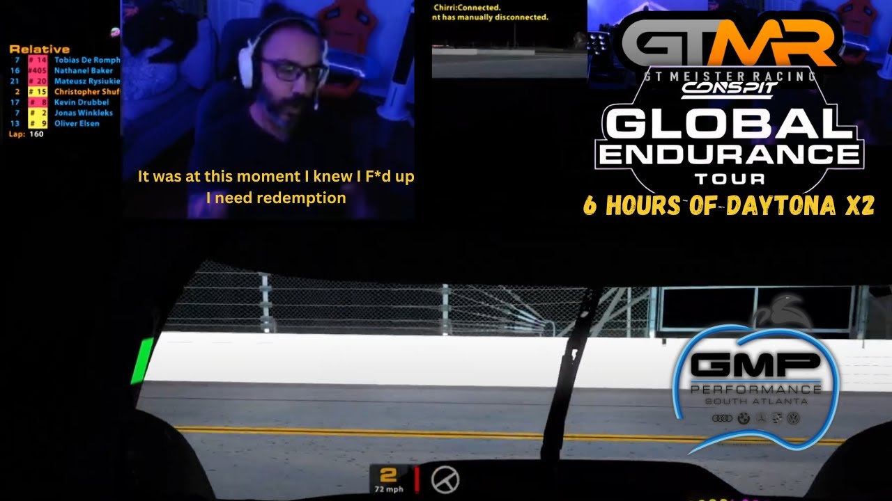 LIVE | GT Meister Racing//GMP Performance | Conspit Global Endurance tour | 6HRS @ Daytona