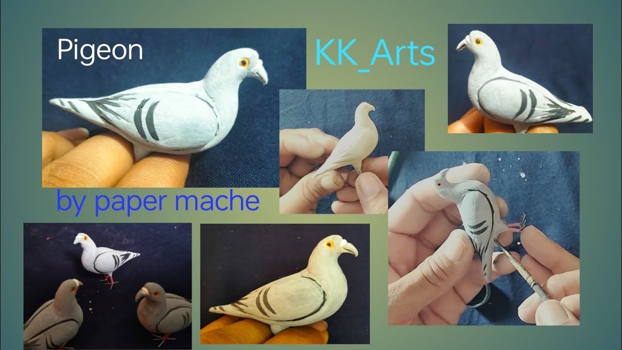 paper mache se kabutar banana | how to make pigeon by paper mache | paper mache se pigeon banana