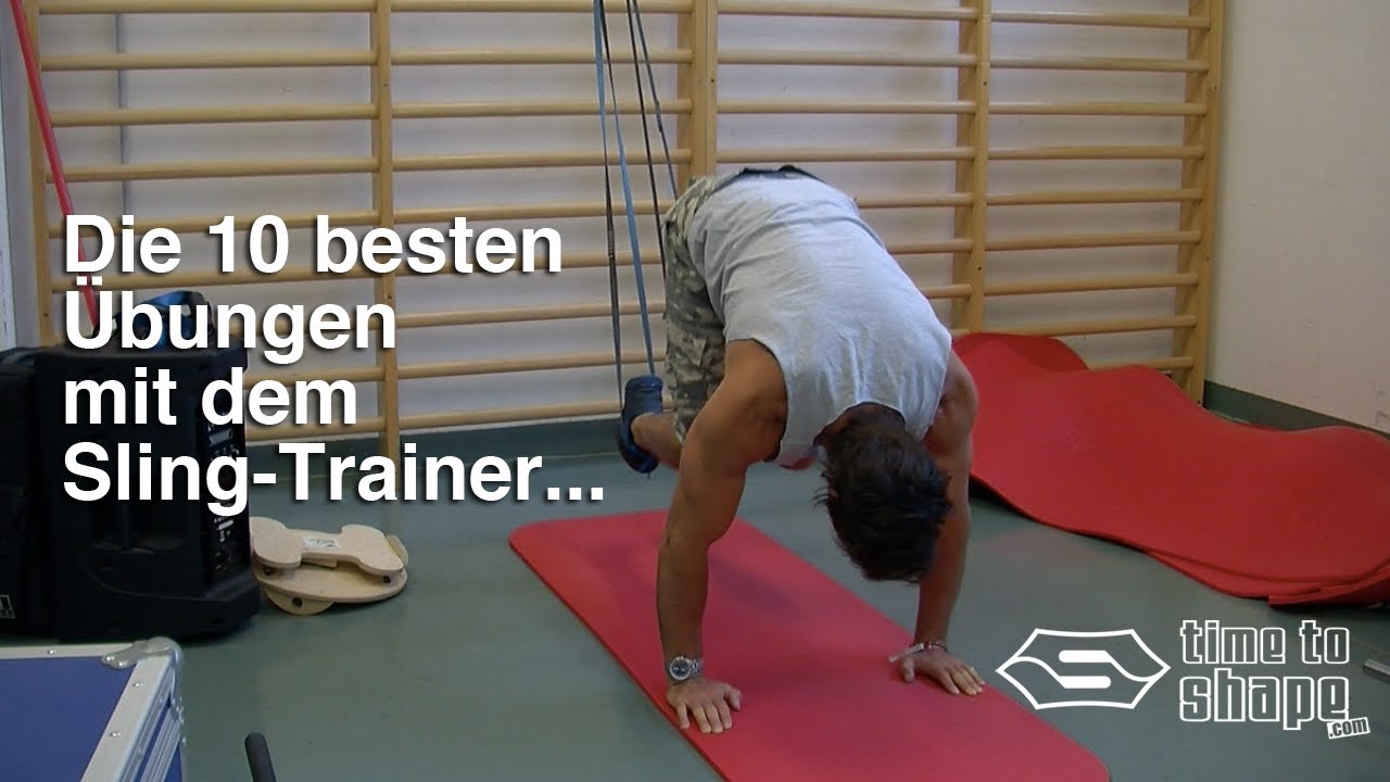 7 effektive Sling Trainer Übungen Workout mit Schlingentrainer