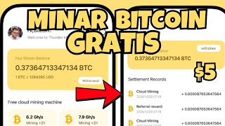 Thunder Mine Cloud Mining app to earn Bitcoin for free