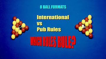 International 8 Ball Rules vs BlackBall Pub Rules
