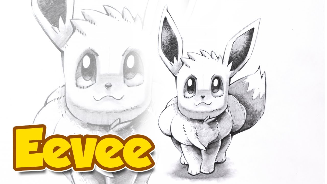 Como Dibujar a Eevee Pokemon | Dibujo Fácil a Lápiz - thptnganamst.edu.vn
