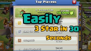 World Record Payback Time (30 seconds) |  Clash of Clans #supercell #coc #clashofclans