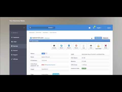HostBill   OpenStack   clientarea overview