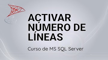 Activar numero de lineas en MS SQL Server