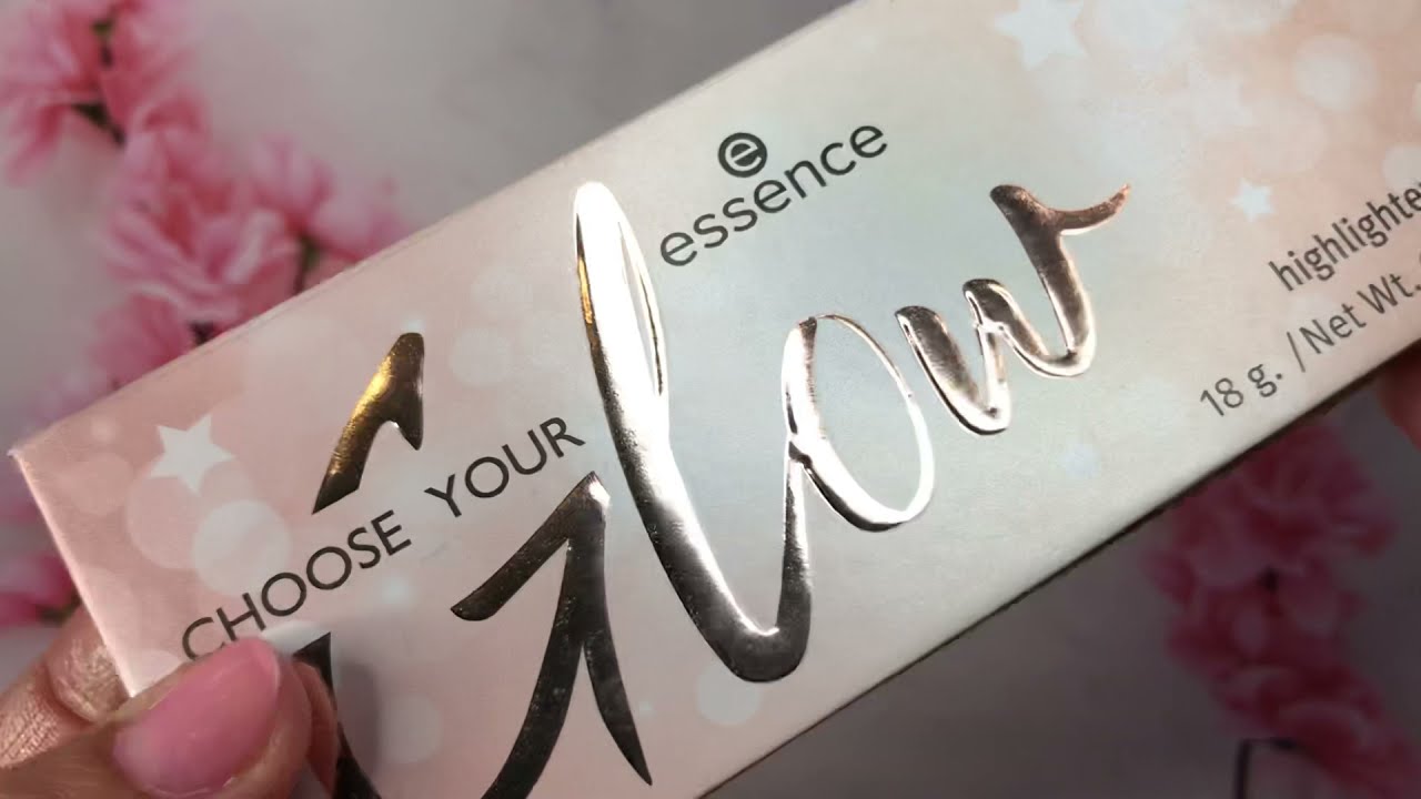 Essence -Choose your glow recenzja rozświetlaczy