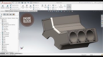 Engine block in solidworks