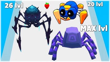 MAX LEVEL in Insect Evolution Run game | Big update 🕷 NEW SPIDERS