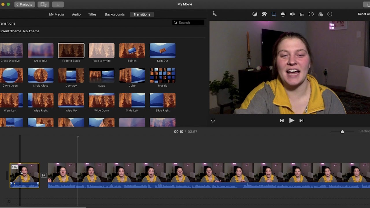 Me learning to edit using iMovie - YouTube