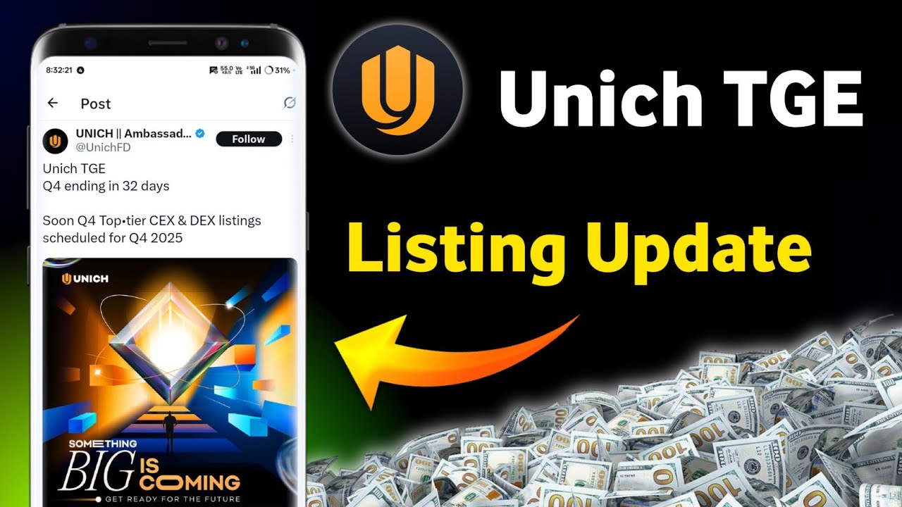 Unich Airdrop Listing Date || Unich Airdrop New Update || Unich Airdrop