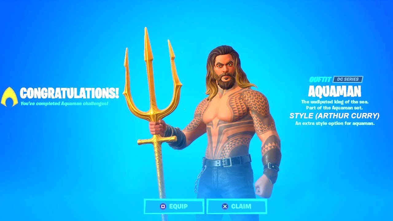 How To Get Aquaman S Style Arthur Curry In Fortnite Youtube