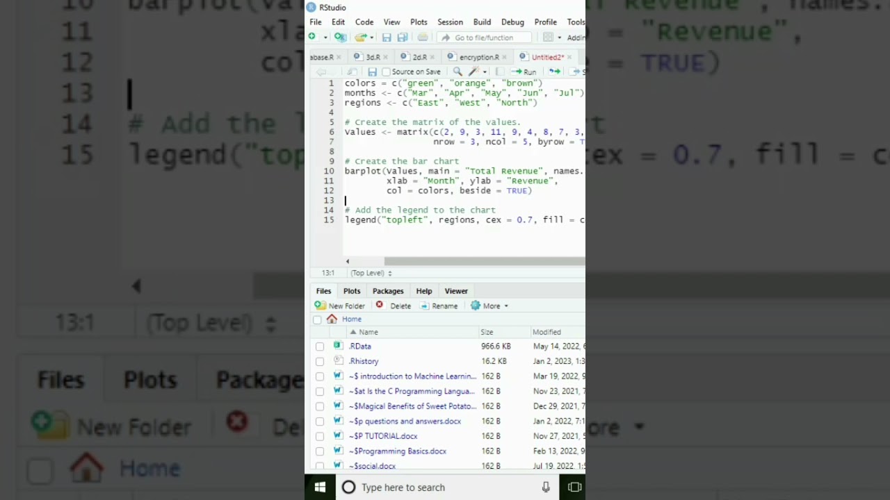 How to create grouped and stacked bar chart in R- part 1
