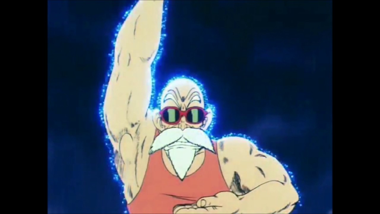 Master Roshi absorbs thunder strike (rare)
