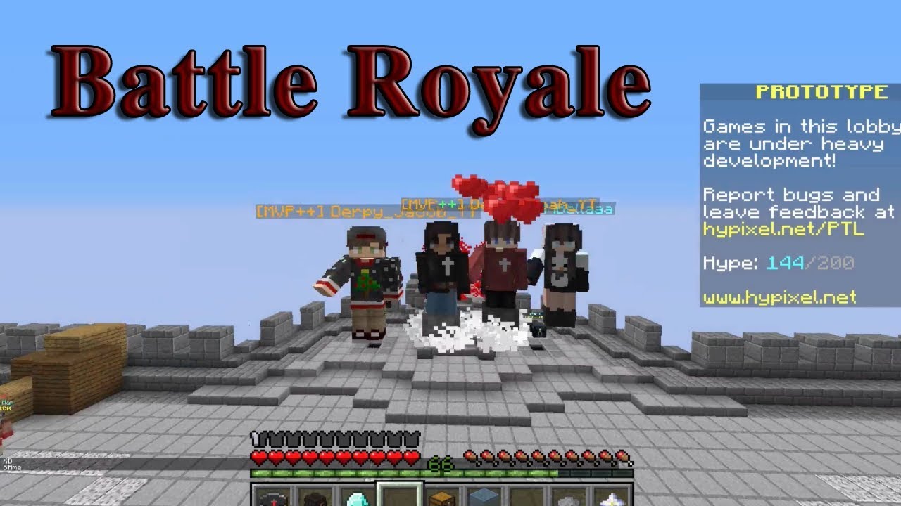 Minecraft - Hypixel - Battle Royale w/ Friends!