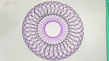 Spirograph ruler design ASMR Satisfying #spirograph #spirographdrawing #artdrawing
