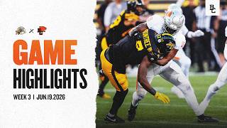CFL WEEK 3 HIGHLIGHTS | BC Lions at Hamilton Tiger-Cats | June.19.2026