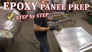 2K EPOXY Primer Sheet Metal Panel Prep - TRICKS & TIPS | Ep.38 Retro Styled Electric Hot Rod