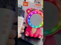 Caixa de Som Mini Karaokê Infantil Ursinho Morango Luz RGB com Microfone Sem Fio ALTOMEX AM-906