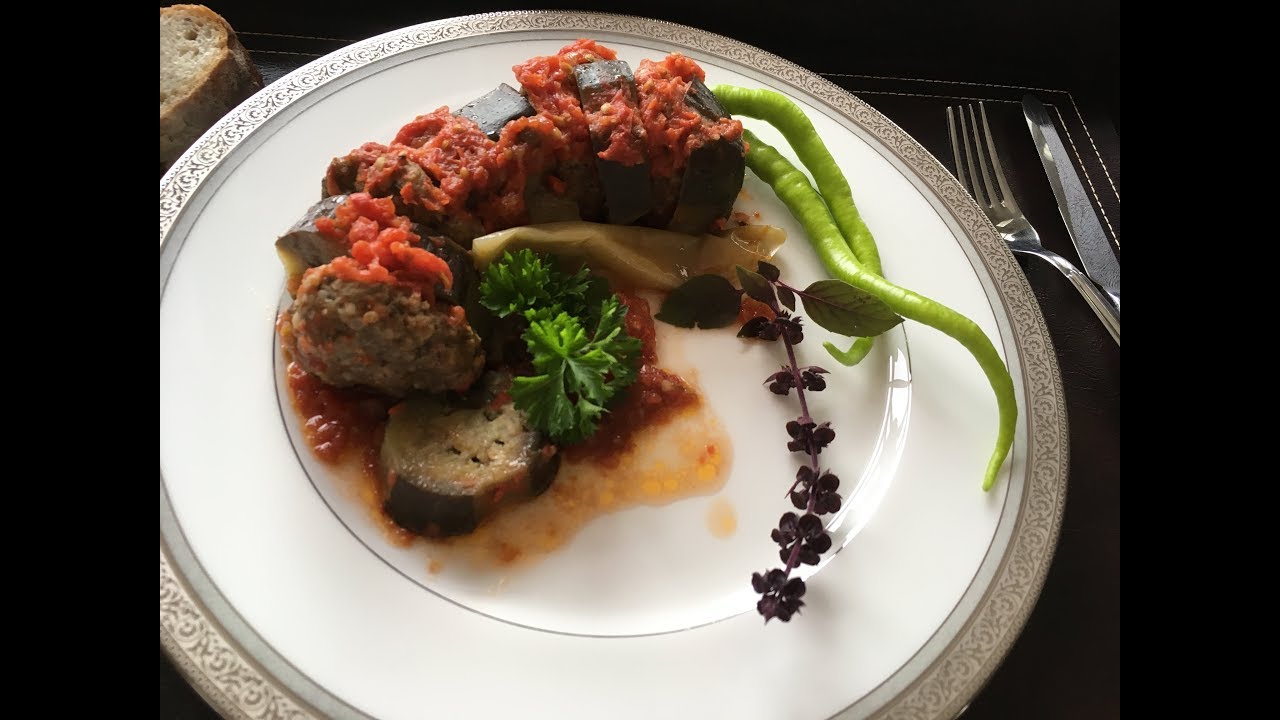 Aligned eggplant & meatball YouTube