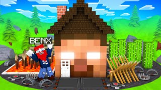 ICH BAUE ein FALLEN HAUS mit 20 STUFEN! - Minecraft
