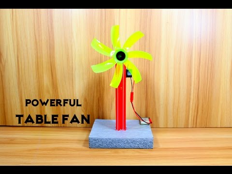 How To Make An Electric Table Fan Using Bottle - Very Simple