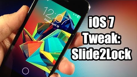 iOS 7 Jailbreak Tweak: Slide2Lock - FREE