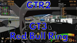 GTR2 race GT3 at Red Bull Ring, starting last controller gamepad