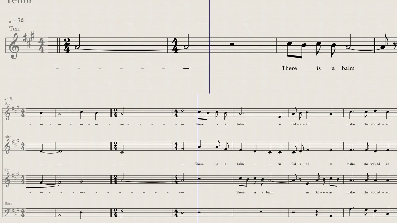 Balm in Gilead - William L. Dawson - Tenor Emphasized