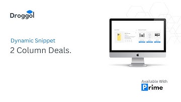 2 Column Deals Snippet | Theme Prime For Odoo eCommerce v16