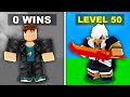 Level 0 to 50 in roblox bedwars