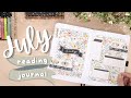 2022 July Reading Journal Setup | Book Journal Setup | Scrapbook Theme | Butterflies and Moths Theme