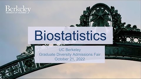 Biostatistics Program Informational Video - 2022