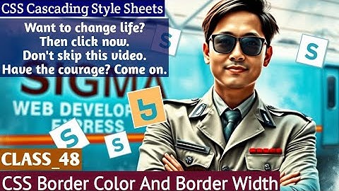 CSS Border Color & Border Width | Complete Styling Guide | Hindi Tutorial
