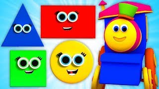 bob kereta api | blok bangunan | sajak kanak | Bob Building Blocks | Learn Color And Numbers