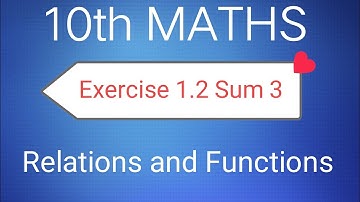 TN Class 10th Samacheer Maths | Exercise 1.2 Sum 3 | New Syllabus  | Chapter 1 |