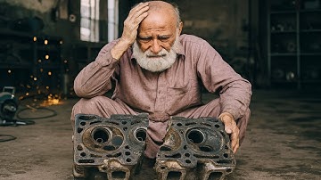 How an Old Mechanic Restored a Completely Broken Engine Cylinder Head