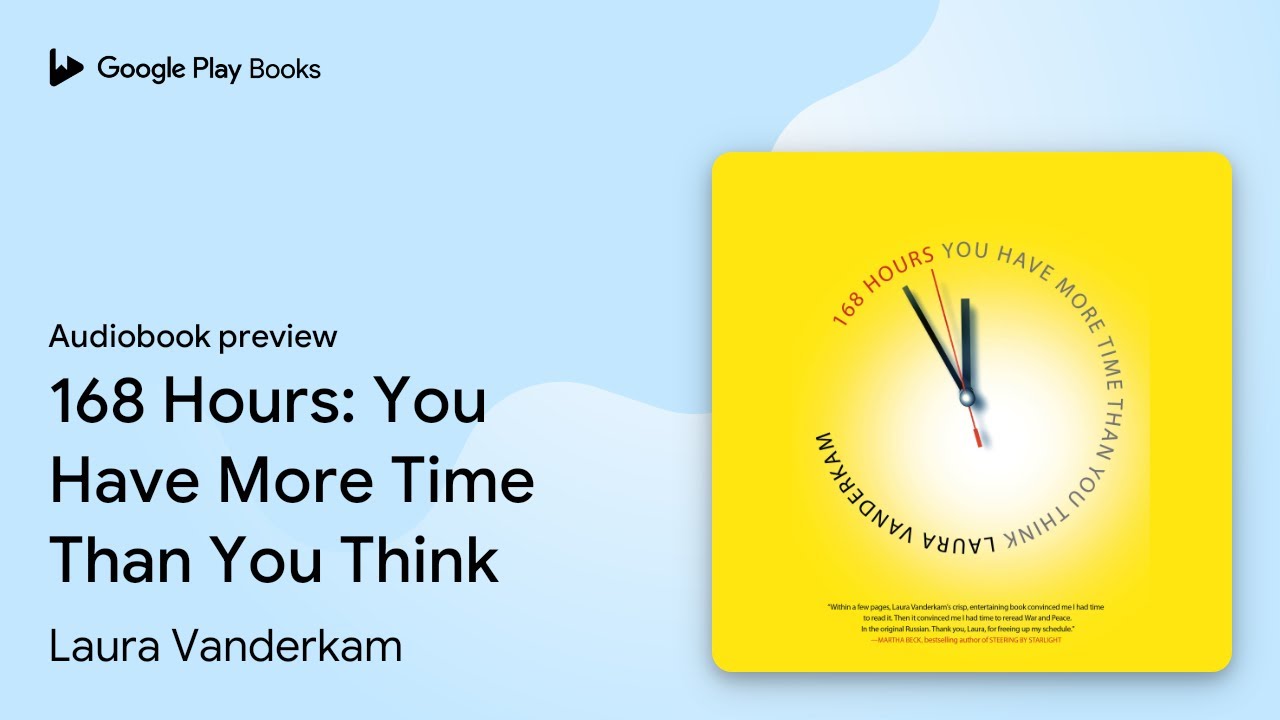 168 Hours: You Have More Time Than You Think by Laura Vanderkam · Audiobook preview