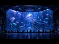 【子供の日特別】大人がハマる深海AI水族館 1時間リラックスループ動画｜AI生成 バイオルミネセント #癒し #ループ動画 #水族館 #ケルト音楽 #作業用